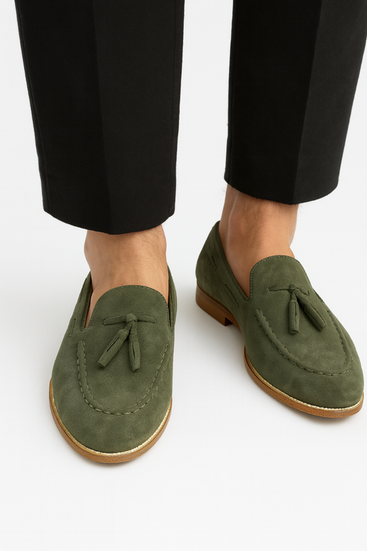 HAND MADE SHEET SOLE TESSEL LOAFERS