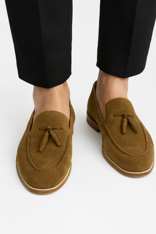 HAND MADE SHEET SOLE TESSEL LOAFERS