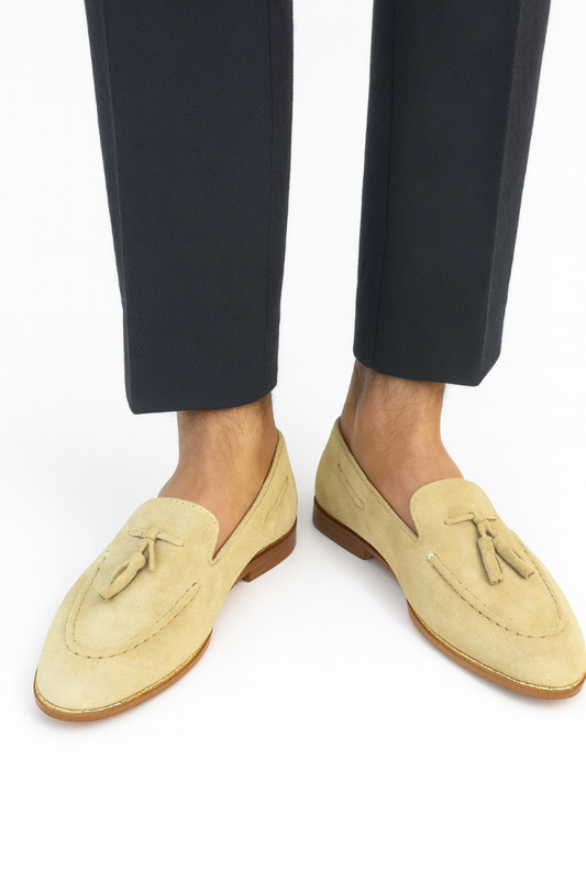 HAND MADE SHEET SOLE TESSEL LOAFERS