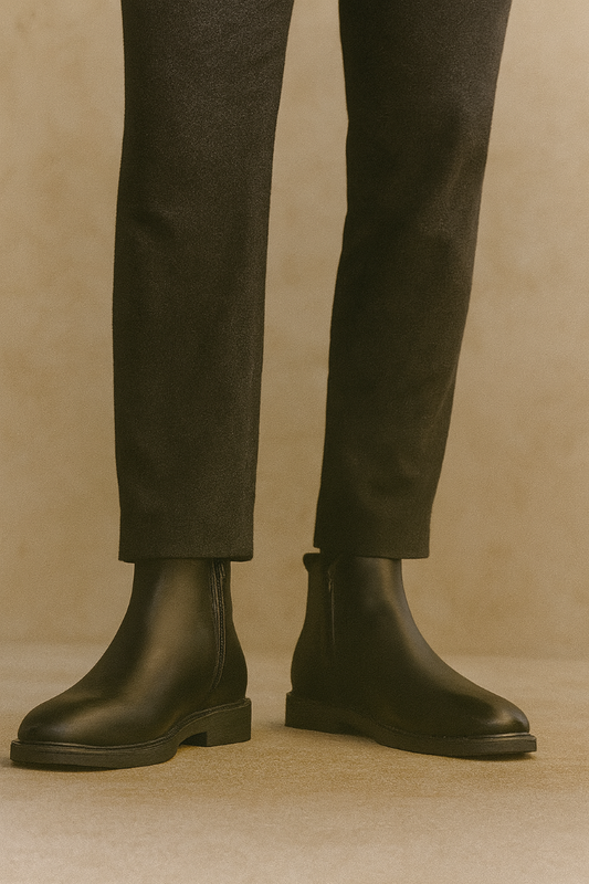 ZRA LEATHER ZIP PREMIUM CHELSEA BOOTS
