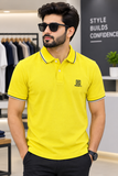 HKT LONDON CLASSIC TIPPED PIQUÉ COTTON POLO T-SHIRT