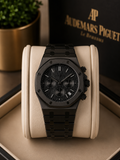 Audemars Piguet Royal Oak Chronograph Black Edition metal strap Watch