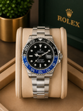 Rolex GMT-Master II Black Dial Men's metal strap Watch