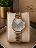 Fossil Gold-Tone Women's Analog Watch with Crystal Accent Dial