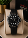 Omega Seamaster Professional Diver 300M – Black Dial Automatic silicon Strap premium Watch