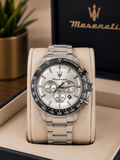 Maserati Stainless Steel Chronograph metal strap original Watch