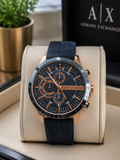 Armani Exchange AX2440 Men's Chronograph  Silicon Strap original Watch