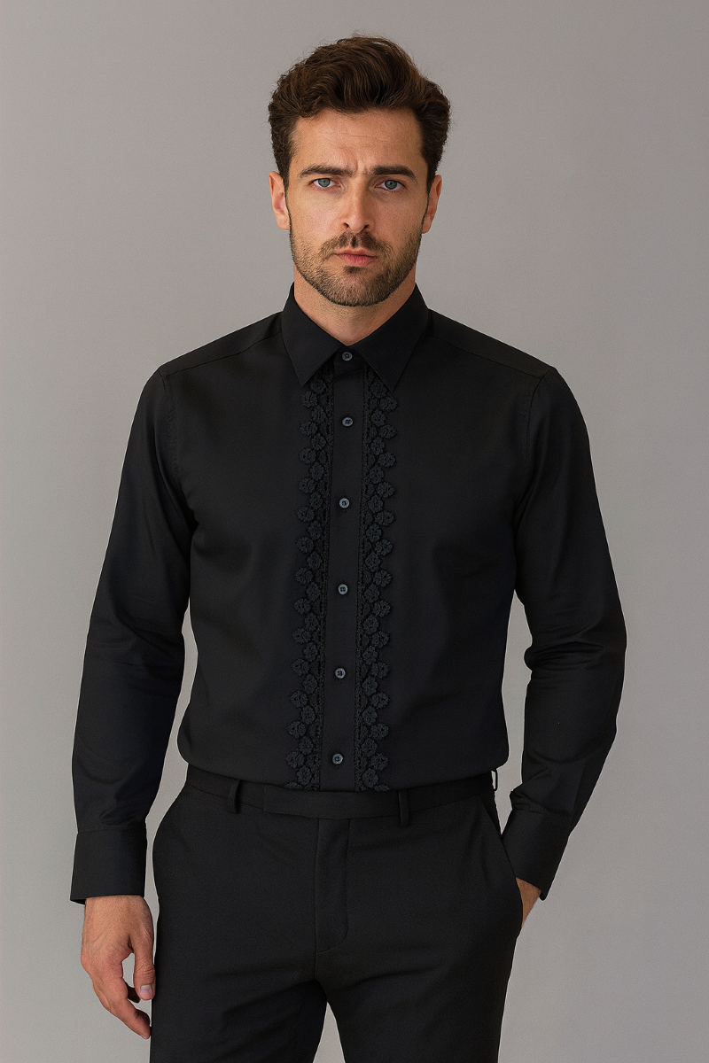 R/R HAND MADE DESIGNER PAERY WEAR SHIRT