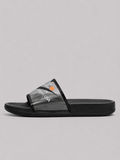 Nike transprent Black Textured Comfort Slides