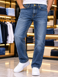 PARS STRAIGHT FIT WASHED STRETCH JEANS