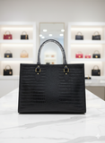 CROCO LEATHER TOTE LADIES BAG
