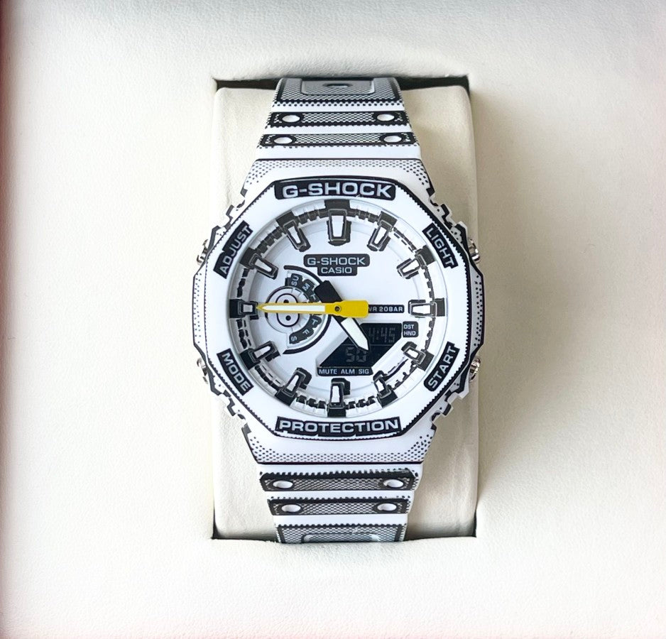 G SHCK WHITE GA2100 WATCH