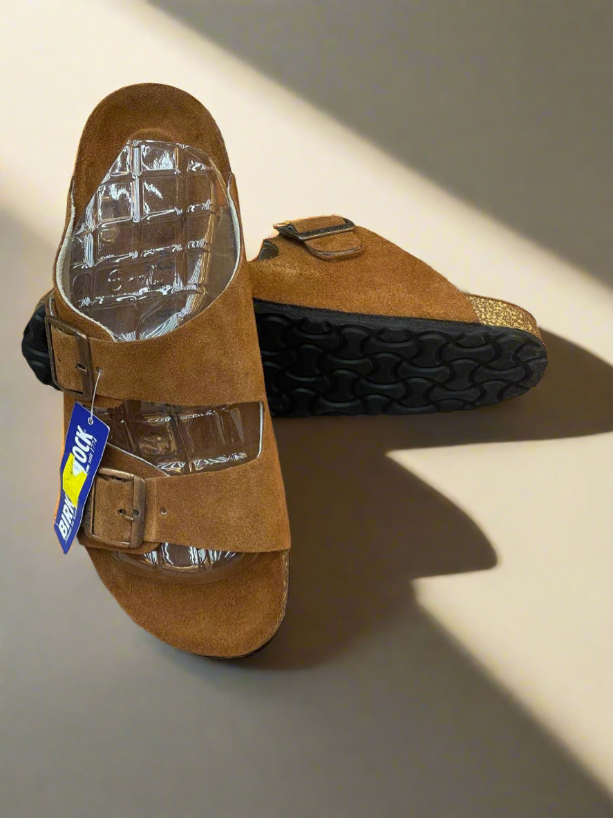BRKN ARIZONA LEATHER SLIPPER
