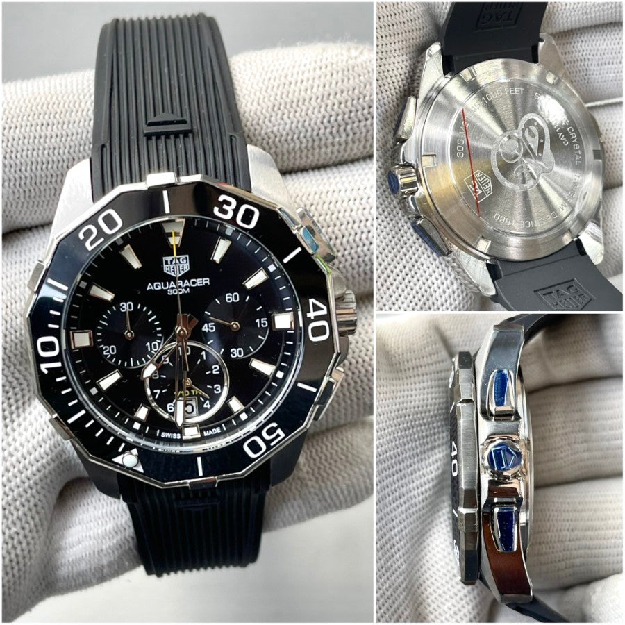 TAG HUER PREMIUM SILICON STRAP WATCH