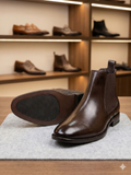 COACH Classic Dark Brown  Elegant Men’s Ankle Boots