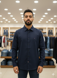 TMY NAVY TWILL PLAIN SHIRT
