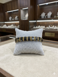 The Two-Tone Ceramic & Gold Statement Bracelet