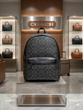 COACH West Backpack in Signature Canvas BAG
