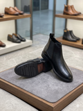 ZRA Essential Matte Black Leather Chelsea Boots