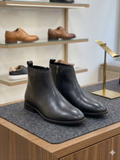 BOSS Urban Minimalist Matte Side-Zip Boots