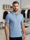 M-K ALL-OVER MONOGRAM TIPPED POLO T-SHIRT