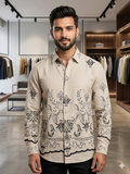 IMPORTED PREMIUM BAROQUE EMBROIDERED ARTISAN DESIGNER SHIRT