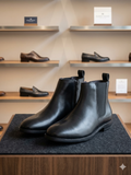 LCST Modern Executive Matte Leather Chelsea Boots