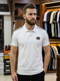 BLMN TAPE LOGO PIQUE POLO T-SHIRT