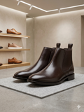 COACH Classic Dark Brown  Elegant Men’s Ankle Boots