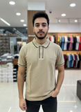 LCST TIPPED CONTRAST PIQUE POLO T-SHIRT