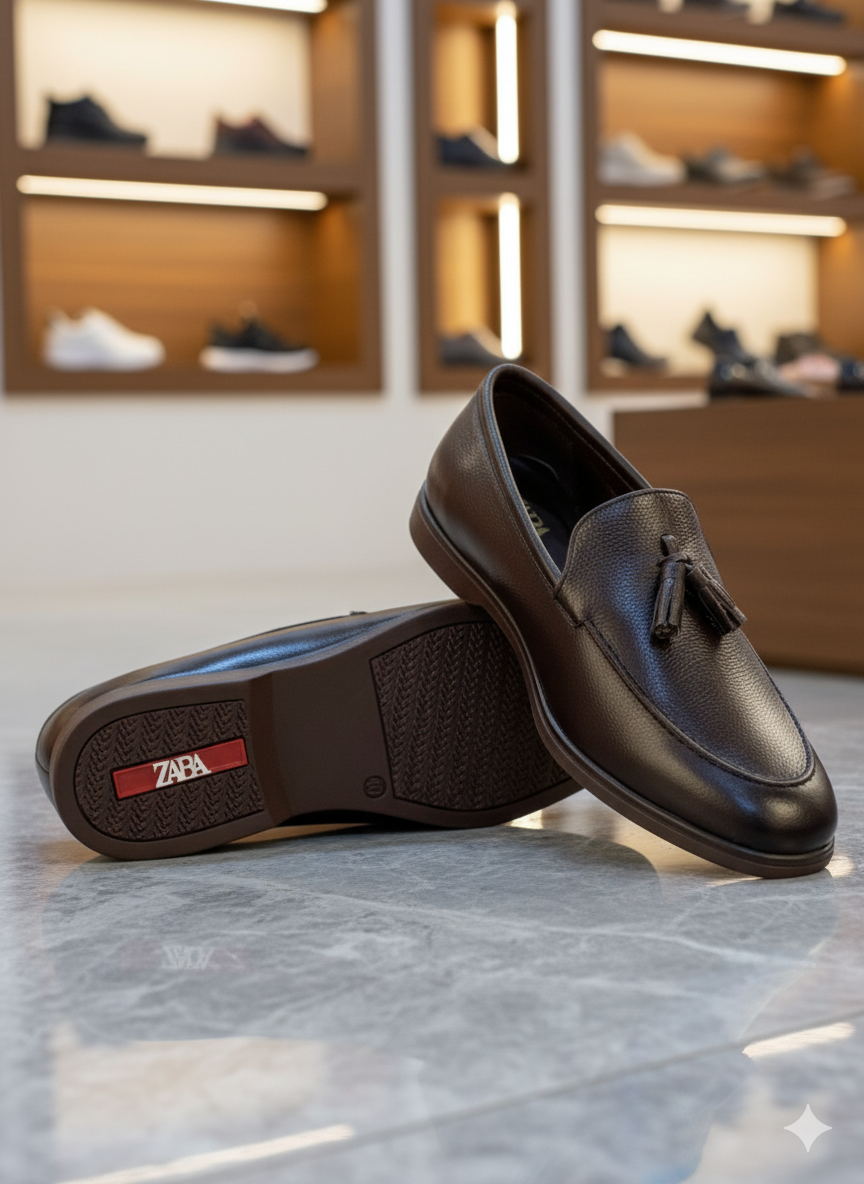 ZRA GENUINE TASSEL LEATHER LOAFERS