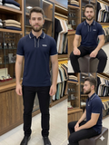 C-K CONTRAST PIPING PIQUE POLO T-SHIRT