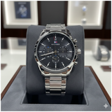 Tommy Hilfiger 44mm Stainless Steel Chronograph metal strap watch