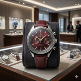 Omega Speedmaster '57 Co-Axial Master Chronometer leather strap watch