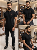 BLMN EMBROIDERED LOGO PIQUE POLO
