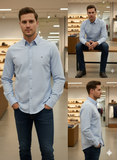 TMY MEN'S PLAIN REGULAR FIT SHIRT