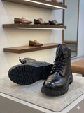 TIMBER LAND Rugged Textured Leather Combat Boots