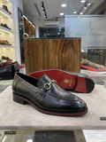 FRANK Premium Dual-Texture Horsebit Loafers