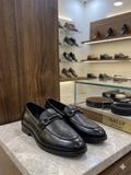 FRANK Premium Dual-Texture Croc-Embossed Bit Loafers