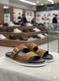 ZARA The Urban Suede Two-Strap leather slipper