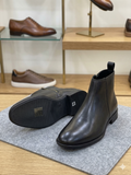 BOSS Urban Minimalist Matte Side-Zip Boots