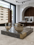 Chanel Gunmetal Pilot SHADES