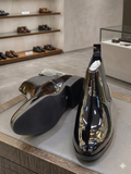 ZRA Premium High-Shine Black Chelsea Boots