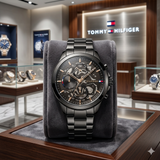 Tommy Hilfiger Clark Multi-Dial Black IP Stainless Steel Watch