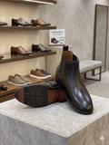 LCST Modern Executive Matte Leather Chelsea Boots
