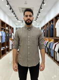 LCST CASSIC FIT LINEN BUTTON-DOWN WITH CHEST POCKET SHIRT