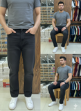 LEV I’S STRAIGHT FIT BLACK DENIM JEANS