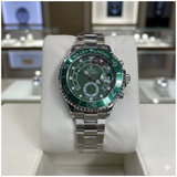 Rolex Yacht-Master II 44mm Stainless Steel – White Dial with Blue Cerachrom Bezel  metal strap watch