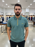 HG BSS BASIC ZIP POLO T-SHIRT