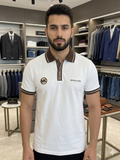 M-K CONTRAST TIPPED PIQUE POLO T-SHIRT